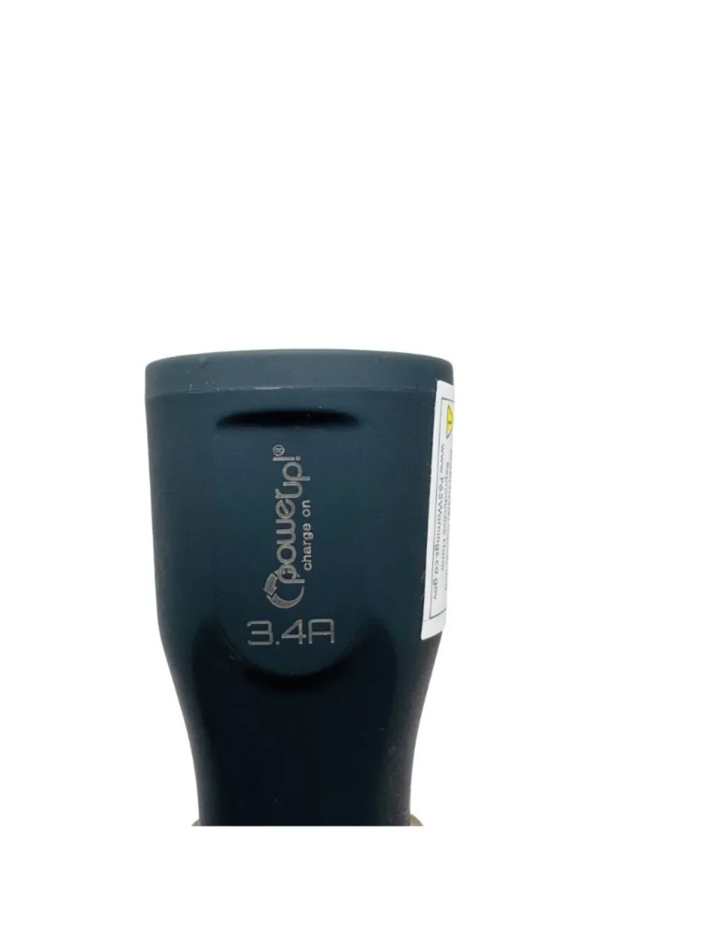 PowerUp Dual USB Car Charger 3.4A Black Compact Design For Fast Charging Devices